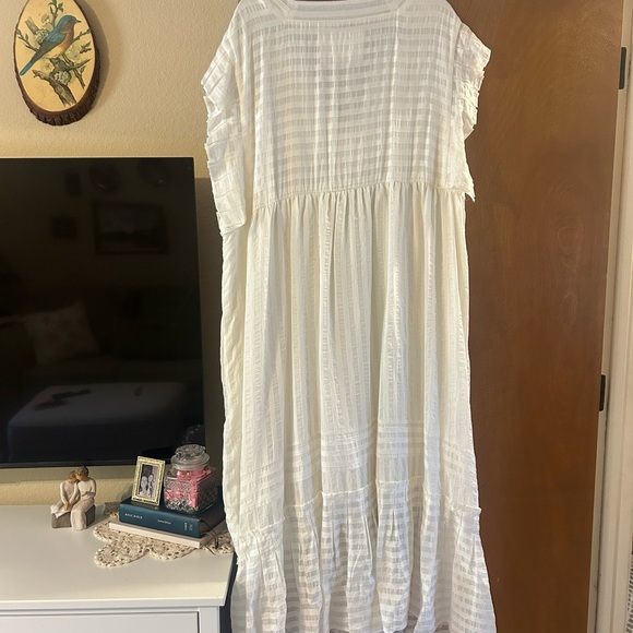 Anthropologie V-Neck Ruffled Tiered Babydoll Dress - Picture 2 of 5